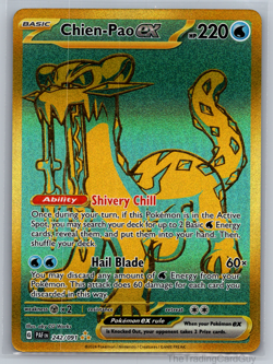 Chien-Pao ex 242/091 Sv: Paldean Fates Holo Pokemon TCG Hyper Rare - NM 002 - Image 1