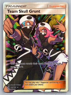 Team Skull Grunt (Full Art) 149/149 Ultra Rare Holo NM Pokemon SM Base Set - Image 1