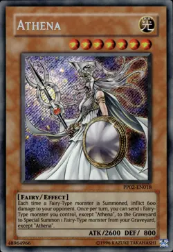 Athena - Secret Rare PP02-EN018 - LP - YuGiOh - Image 1