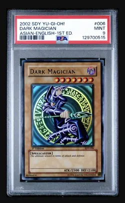 YUGIOH PSA 9 EX DARK MAGICIAN 1ST EDITION STARTER DECK YUGI SDY-006 ULTRA RARE - Image 1