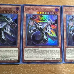 🔥 3x Yugioh GFP2-EN113 Doomking Balerdroch ULTRA RARE NM 1ST EDITION PLAYSET - Image 3