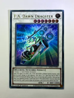 F.A. Dawn Dragster MP25-EN284 Ultra Rare 1st Edition YuGiOh Card NM - Image 1