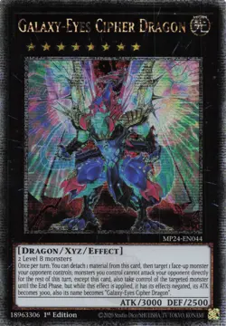 Yugioh MP24-EN044 - Galaxy-Eyes Cipher Dragon - Quarter Century Secret Rare - Image 1