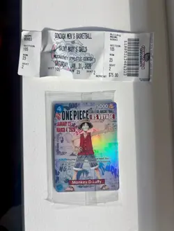 ONE PIECE Monkey D Luffy College Basketball US Voyage Promo 🔥 SEALED 🔥 RARE - Image 3