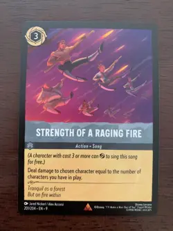 Strength of a Raging Fire - Fabled 201/204 Disney Lorcana - Image 1