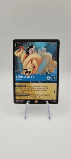 Disney Lorcana TCG: Cruella De Vil - Style Icon - 143/204 Legendary Non Foil NM - Image 1