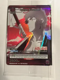 Round 1 x Bleach Game Card and Ichigo Kurosaki Union Arena Sealed Promo Card - Image 2