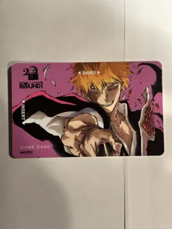 Round 1 x Bleach Game Card and Ichigo Kurosaki Union Arena Sealed Promo Card - Image 3