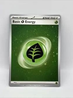 Pokemon Card Scarlet & Violet 151 Shiny Basic Grass Energy 001 - Image 1