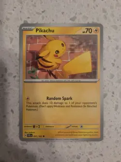 2024 Pokemon Temporal Forces Pikachu No. 51/162 Tcg Card NM +🎁 - Image 1