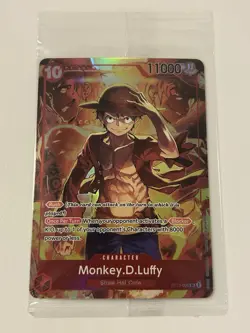Monkey D. Luffy Treasure Booster ST10-006 One Piece Promo Card Foil Sealed - Image 1