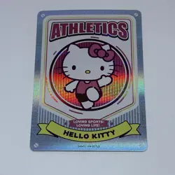 Hello Kitty - Sanrio Kayou Trading Card Athletic Sports Art Holo Foil ON-07 Tc11 - Image 1