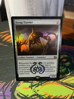 MTG SCRAP TRAWLER 175/184 Foil Buy-A-Box Promo Aether Revolt LP FREE SHIPPING - Image 1