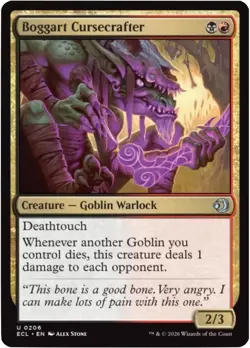 MtG Boggart Cursecrafter U 206 Lorwyn Eclipsed Uncommon Foil - Image 1