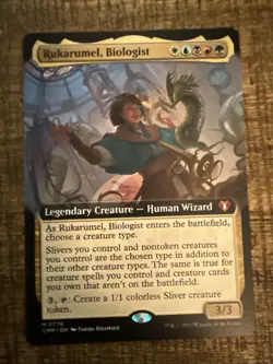 Mtg Rukarumel Biologist NM Regular Extended Art Commander Masters Mythic 776 - Image 1
