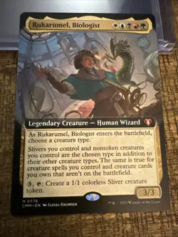 Mtg Rukarumel Biologist NM Regular Extended Art Commander Masters Mythic 776 - Image 3