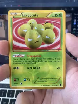 Pokemon Plasma Blast Exeggcute 102/101 Secret Rare 102/101 - Image 1