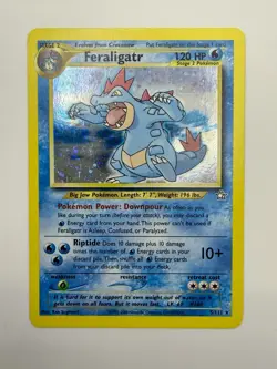Pokemon TCG Neo Genesis Feraligatr 5/111 Unlimited Holo Rare NM - Image 2