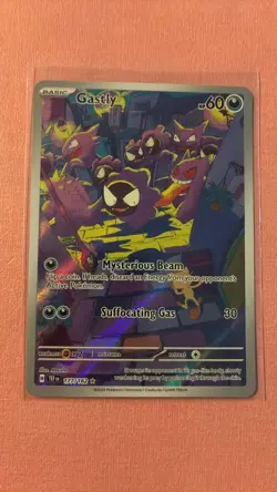 Pokemon TCG Gastly 177/162 Illustration Rare Holo Pack Fresh NM - Image 1