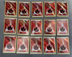 Pokemon TCG Fire Energy Holo Pokemon Promos 2013 - LOT of 15 - NM/LP - Image 1