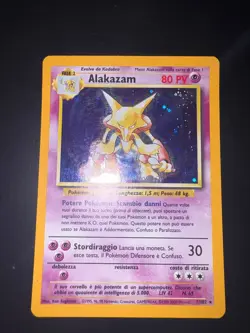 Pokemon Alakazam 1/102 Set Base Rara Unlimited Wizards ITA Condizione NEARMINT- - Image 1