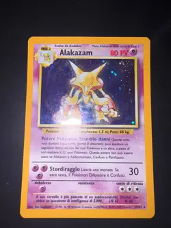 Pokemon Alakazam 1/102 Set Base Rara Unlimited Wizards ITA Condizione NEARMINT- - Image 2