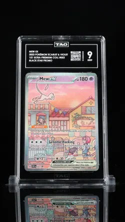 TAG 9 Mint Mew ex 053 Black Star Promo Scarlet & Violet 151 UPC Pokemon - Image 1
