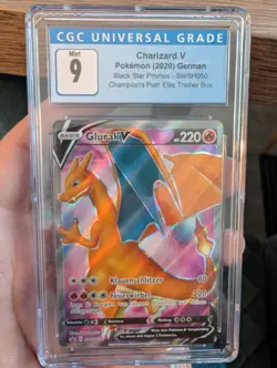 Pokemon no PSA CGC 9 Charizard Glurak Champions Path Promo 50 SWSH050 - deutsch - Image 1