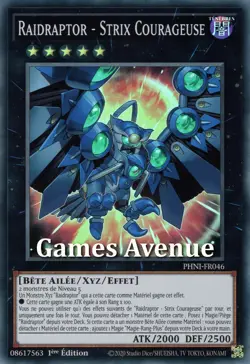 Yu-Gi-Oh ! Raidraptor - Strix Courageuse PHNI-FR046 VF/SUPER - Image 1