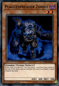 Plaguespreader Zombie - Super Rare 1st Edition DASA-EN041 - LP - YuGiOh - Image 1