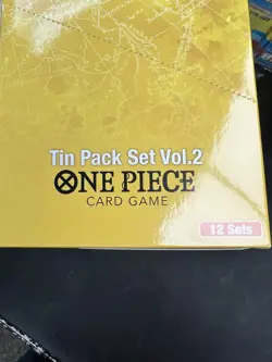 Sealed Case - One Piece DISPLAY 12x Mini Tin Pack Set VOL. 2 TS-02 TS02 English - Image 3