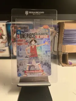 One Piece Monkey.D.Luffy US College Basketball Promo Card Rutgers. Unopened. - Image 1