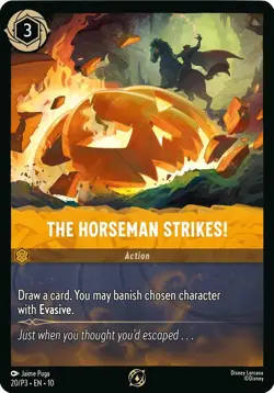 The Horseman Strikes! The Legend of Sleepy Hollow Promo Disney Lorcana 20 NM - Image 1