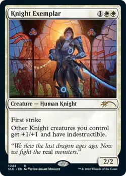 Knight Exemplar (1044) -Foil Near Mint MTG Secret Lair - Image 1