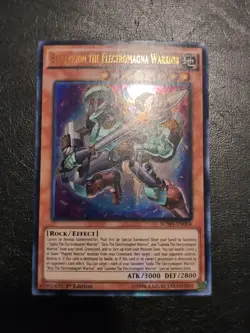Yu-Gi-Oh! ULTRA RARE CARD BERSERKION THE ELECTROMAGNA WARRIOR SDMY-EN004 1ST VLP - Image 1