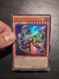 Yu-Gi-Oh! ULTRA RARE CARD BERSERKION THE ELECTROMAGNA WARRIOR SDMY-EN004 1ST VLP - Image 3