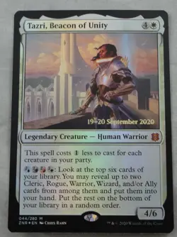 Magic The Gathering Zendikar Rising Tazri, Beacon of Unity Prerelease Card - Image 1
