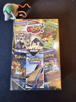 MYSTERY POKEMON BOOSTER 2.0 w/ 1 In 5 Box VINTAGE PACK+1 VINTAGE GRADED CARD - Image 1