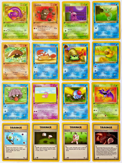 Pokemon 1st EDITION 1999 Fossil Set ALL Common Cards - 16 Card Lot - NM to Mint! - Image 1