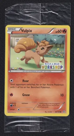 Pokemon Vulpix Build-A-Bear Promo Card Sealed - Image 1