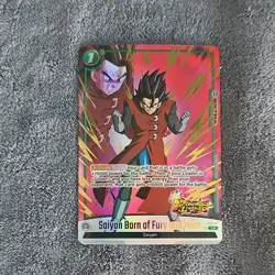 Bandai Foil Saiyan Born of Fury and Hate Extra Card FSID-17 Dragon Ball Super - Image 1