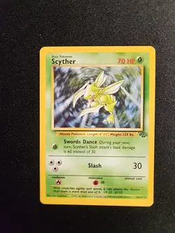 Pokemon TCG Scyther Jungle Non Holo Rare Card 26/64 - Image 1