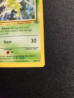 Pokemon TCG Scyther Jungle Non Holo Rare Card 26/64 - Image 4