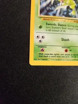 Pokemon TCG Scyther Jungle Non Holo Rare Card 26/64 - Image 5