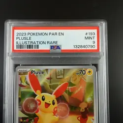 PSA 9 Plusle 193/182 Pokemon Paradox Rift Graded Card - Image 2