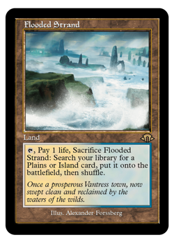 Foil Retro Flooded Strand Fetchland HIGH QUALITY - Image 1