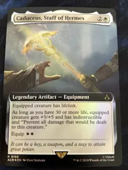 Caduceus, Staff of Hermes (Extended Art) Universes Beyond: Assassin's Creed Foil - Image 1