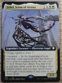 Ixhel, Scion of Atraxa - EXTENDED ART - Commander: Phyrexia: All Will Be One - Image 1