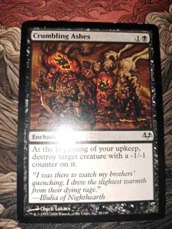 Crumbling Ashes Eventide Regular MTG Heavy Play - Image 2