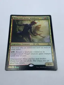 Mina and Denn, Wildborn - Oath of the Gatewatch - MTG - Foil Rare - Magic - Image 2